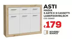 3 Ante E 3 Cassetti L118xp34xh91,5cm