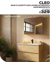 Cleo - Base 2 Cassetti Con Lavabo In Ceramica L81XP46XH55.SCM