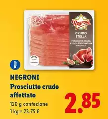 Negroni - Prosciutto Crudo Affettato Negroni - Prosciutto Crudo Affettato