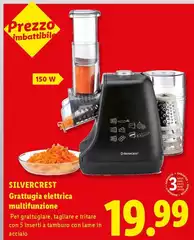 Silvercrest - Grattugia Elettrica Multifunzione Silvercrest - Grattugia Elettrica Multifunzione