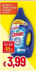 Bio Presto - Liquido Classico 50 Lavaggi Bio Presto - Liquido Classico 50 Lavaggi