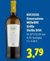 Nicosia - Generazione Mille898 Grillo Sicilia DOC Nicosia - Generazione Mille898 Grillo Sicilia DOC