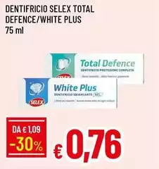 Selex - Dentifricio Total Defence/White Plus