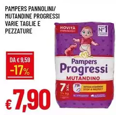 Pampers - Pannolini/ Mutandine Progressi Varie Taglie E Pezzature