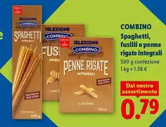 Combino - Spaghetti Fusilli O Penne Rigate Integrali
