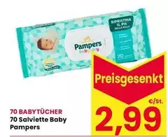 Pampers - 70 Salviette Baby Pampers - 70 Salviette Baby