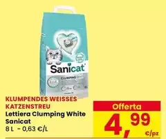 Sanicat - Lettiera Clumping White