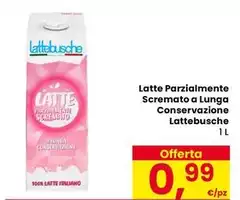 Lattebusche - Latte Parzialmente Scremato A Lunga Conservazione Lattebusche - Latte Parzialmente Scremato A Lunga Conservazione