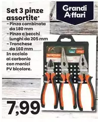 Set 3 Pinze Assortite