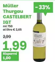 Castelbert - Müller Thurgau  IGT