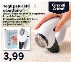 Togli Pelucchi A Batterie