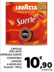 Lavazza - Capsule Per Caffe Espresso Suerte Compatibili