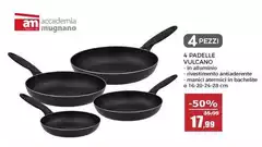 Vulcano - 4 Padelle