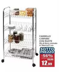 Carrello 4 Ripiani Con Ruote Carrello 4 Ripiani Con Ruote