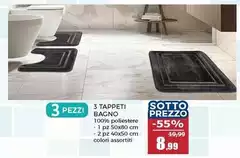 3 Tappeti Bagno 3 Tappeti Bagno