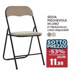 Sedia Pieghevole In Lino Sedia Pieghevole In Lino