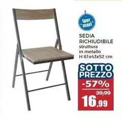 Iper - Sedia Richiudibile Iper - Sedia Richiudibile