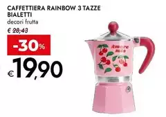 Bialetti - Caffettiera Rainbow 3 Tazze