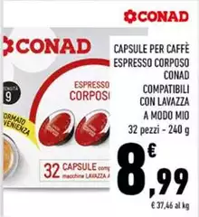 Conad - Capsule Per Caffè Espresso Corposo