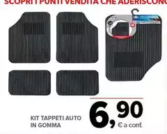 Kit Tappeti Auto In Gomma