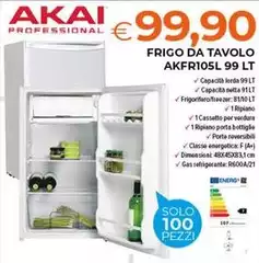 Akai - Frigo Da Tavolo Akfr105l 99 Lt