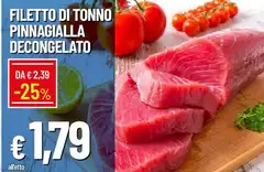 Filetto Di Tonno Pinnagialla Decongelato