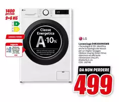 LG - Lavasciuga D4R3009NSWB