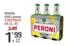 Peroni - Chill Lemon 3 Bottiglie