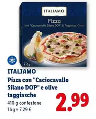 Italiamo - Pizza Con "Caciocavallo Silano DOP" E Olive Taggiasche Italiamo - Pizza Con "Caciocavallo Silano DOP" E Olive Taggiasche