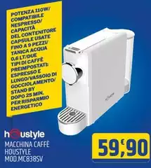Nespresso - Macchina Caffè Houstyle Mod.MC838SV