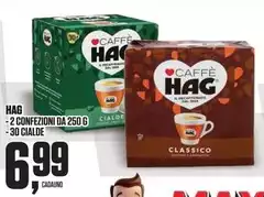 Hag - 2 Confezioni Da 30 Cialde