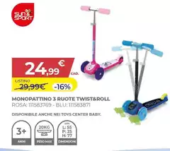 Sun & Sport - Monopattino 3 Ruote Twist&Roll
