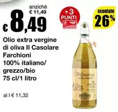 Farchioni - Olio Extra Vergine Di Oliva Il Casolare 100% Italiano/ Grezzo/bio
