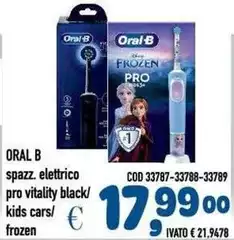 Oral b - Spazz Elettrico Pro Vitality Black Oral b - Spazz Elettrico Pro Vitality Black