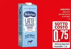 Arborea - Latte UHT Parzialmente Scremato