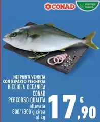 Conad - Percorso Qualità Nel Punti Vendita Con Reparto Pescheria Ricciola Oceanica