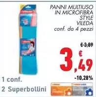 Vileda - Panni Multiuso In Microfibra Style Vileda - Panni Multiuso In Microfibra Style