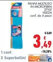 Vileda - Panni Multiuso In Microfibra Style Vileda - Panni Multiuso In Microfibra Style