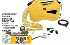Powerplus - Compressore Ad Aria Portatile 
