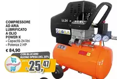 Compressore Ad Aria Lubrificato A Olio Power - X