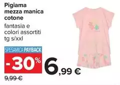 Pigiama Mezza Manica Cotone Pigiama Mezza Manica Cotone
