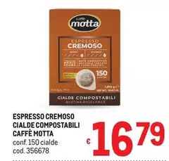 Caffè motta - Espresso Cremoso Cialde Compostabili