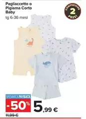 Pagliacetto O Pigiama Corto Baby Pagliacetto O Pigiama Corto Baby
