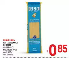 De Cecco - Pasta Di Semola De Cecco - Pasta Di Semola