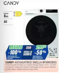 Candy - Asciugatrice Snella BPS8N2BXS Candy - Asciugatrice Snella BPS8N2BXS