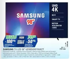 Samsung - Tv Led 98" UE98DU9070UXZT Samsung - Tv Led 98" UE98DU9070UXZT