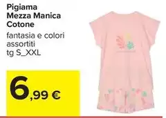 Pigiama Mezza Manica Cotone Pigiama Mezza Manica Cotone