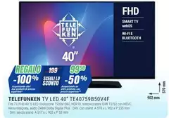 Telefunken - Tv Led 40" TE40759B50V4F Telefunken - Tv Led 40" TE40759B50V4F