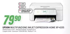 Epson - Multifunzione Inkjet Expression Home Xp-4205 Epson - Multifunzione Inkjet Expression Home Xp-4205