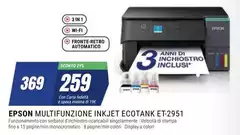 Epson - Multifunzione Inkjet Ecotank ET-2951 Epson - Multifunzione Inkjet Ecotank ET-2951